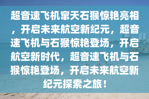 超音速飞机“窜天石猴”亮相