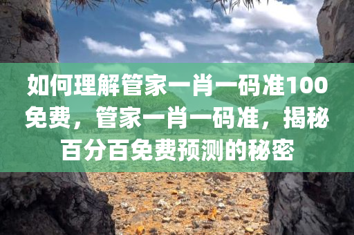 如何理解管家一肖一码准100免费，管家一肖一码准，揭秘百分百免费预测的秘密