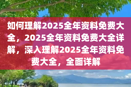 如何理解2025全年资料免费大全，2025全年资料免费大全详解，深入理解2025全年资料免费大全，全面详解