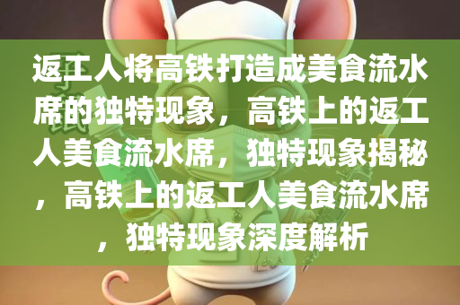 返工人将高铁打造成美食流水席的独特现象，高铁上的返工人美食流水席，独特现象揭秘，高铁上的返工人美食流水席，独特现象深度解析