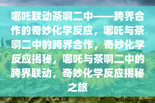 哪吒联动茶啊二中——跨界合作的奇妙化学反应，哪吒与茶啊二中的跨界合作，奇妙化学反应揭秘，哪吒与茶啊二中的跨界联动，奇妙化学反应揭秘之旅