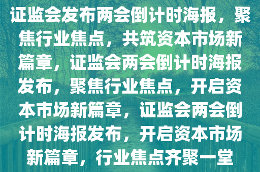 证监会发布两会倒计时海报，聚焦行业焦点，共筑资本市场新篇章，证监会两会倒计时海报发布，聚焦行业焦点，开启资本市场新篇章，证监会两会倒计时海报发布，开启资本市场新篇章，行业焦点齐聚一堂