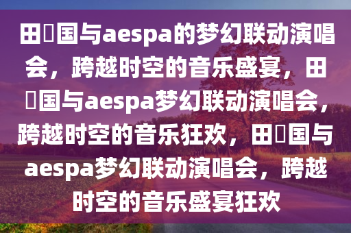 田柾国 aespa演唱会