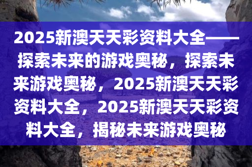 2025新澳天天彩资料大全