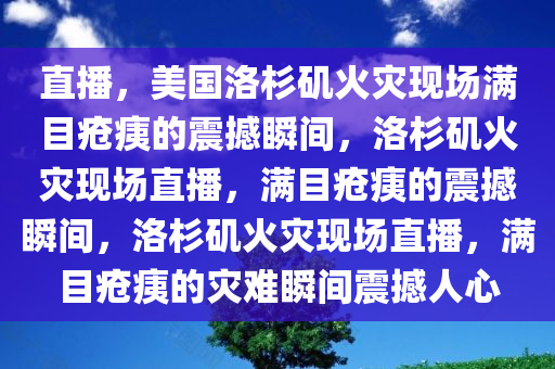 直今晚必出三肖2025_2025新澳门精准免费提供·精确判断播，美国洛杉矶火灾现场满目疮痍的震撼瞬间，洛杉矶火灾现场直播，满目疮痍的震撼瞬间，洛杉矶火灾现场直播，满目疮痍的灾难瞬间震撼人心