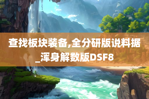 查找板块装备,全分研版说料据_浑身解数版DSF8