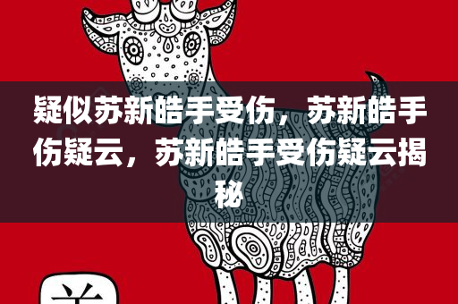 疑似苏新皓手受伤，苏新皓手伤疑云，苏新皓手受伤疑云揭秘今晚必出三肖2025_2025新澳门精准免费提供·精确判断