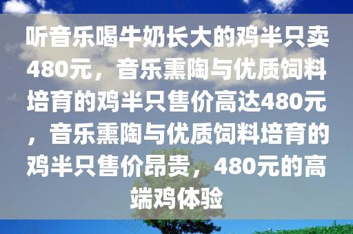 听音乐喝牛奶长大的鸡半只卖480元