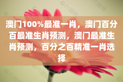 澳门100%最准一肖