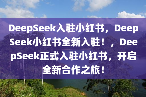 DeepSeek入驻小红书，DeepSeek小红书全新入驻！，DeepSeek正式入驻小红书，开启全新合作之旅！