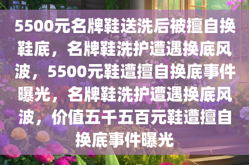 5500元名牌鞋送洗后被擅自换鞋底