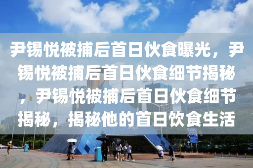 尹锡悦被捕后首日伙食曝光，尹锡悦被捕后首日伙食细节揭秘，尹锡悦被捕后首日伙食细节揭秘，揭秘他的首日饮食生活