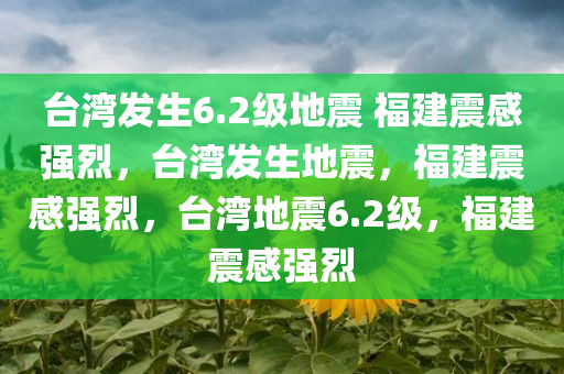 台湾发生6.2级地震 福建震感强烈