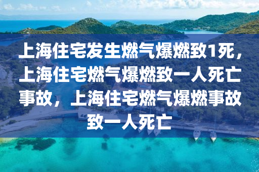 上海住宅发生燃气爆燃致1死，上海住宅燃气爆燃致一人死亡事故，上海住宅燃气爆燃事故致一人死亡