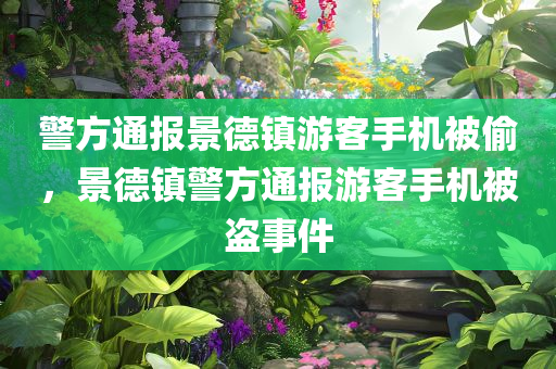 警方通报景德镇游客手机被偷，景德镇警方通报游客手机被盗事件