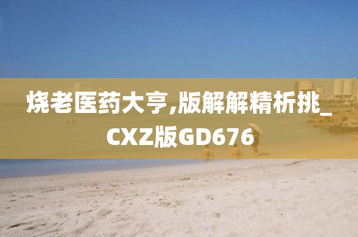 烧老医药大亨,版解解精析挑_CXZ版GD676