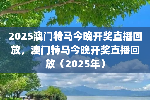 2025澳门特马今晚开奖直播回放，澳门特马今晚开奖直播回放（2025年）