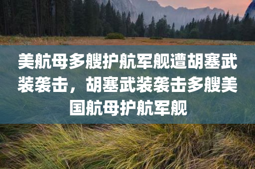 美航母多艘护航军舰遭胡塞武装袭击，胡塞武装袭击多艘美国航母护航军舰