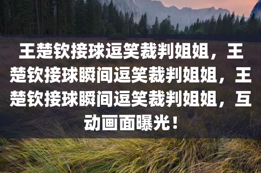 王楚钦接球逗笑裁判姐姐，王楚钦接球瞬间逗笑裁判姐姐，王楚钦接球瞬间逗笑裁判姐姐，互动画面曝光！