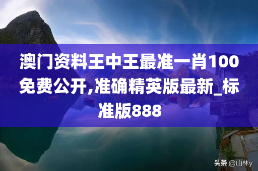 澳门资料王中王最准一肖100免费公开,准确精英版最新_标准版888