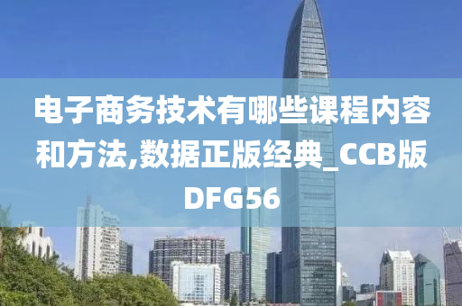 电子商务技术有哪些课程内容和方法,数据正版经典_CCB版DFG56