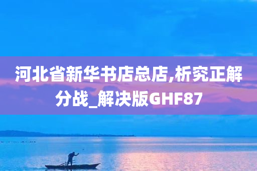 河北省新华书店总店,析究正解分战_解决版GHF87