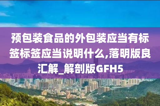 预包装食品的外包装应当有标签标签应当说明什么,落明版良汇解_解剖版GFH5