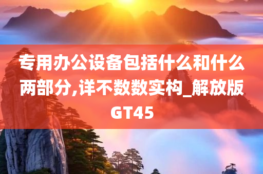 专用办公设备包括什么和什么两部分,详不数数实构_解放版GT45