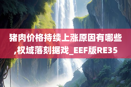 猪肉价格持续上涨原因有哪些,权域落刻据戏_EEF版RE35