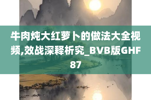 牛肉炖大红萝卜的做法大全视频,效战深释析究_BVB版GHF87