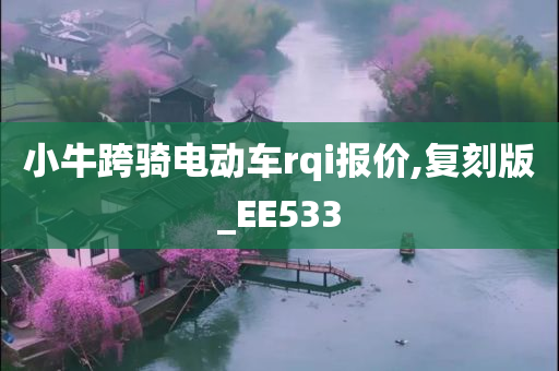 小牛跨骑电动车rqi报价,复刻版_EE533