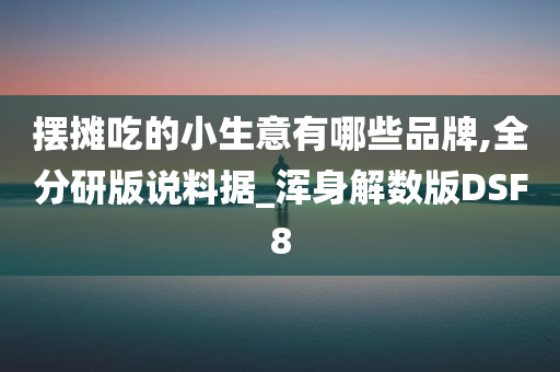 摆摊吃的小生意有哪些品牌,全分研版说料据_浑身解数版DSF8