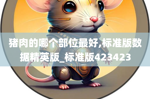 猪肉的哪个部位最好,标准版数据精英版_标准版423423