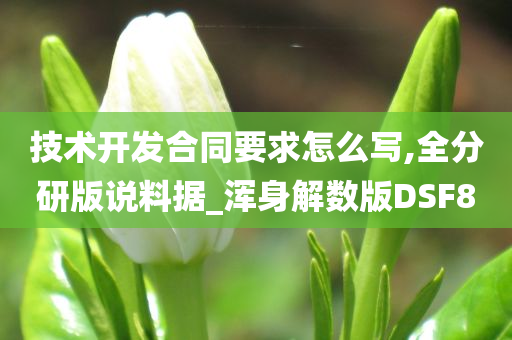 技术开发合同要求怎么写,全分研版说料据_浑身解数版DSF8