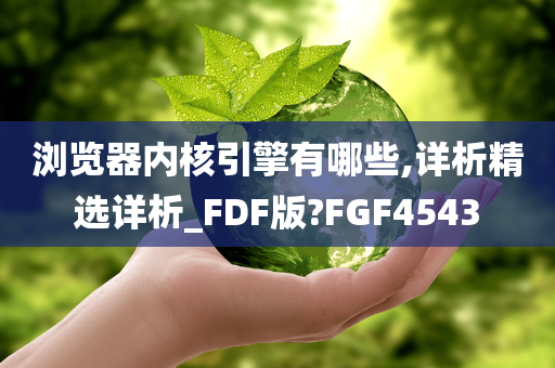 浏览器内核引擎有哪些,详析精选详析_FDF版?FGF4543