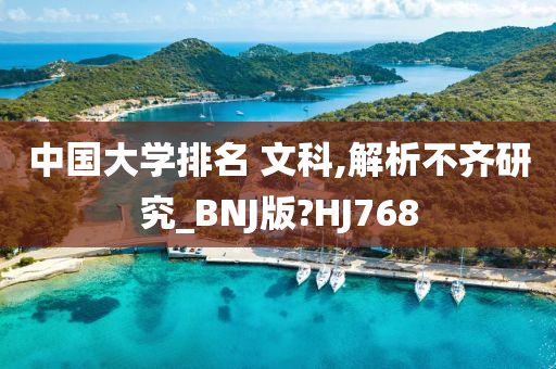 中国大学排名 文科,解析不齐研究_BNJ版?HJ768