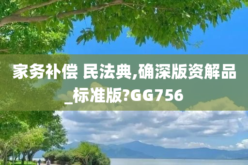 家务补偿 民法典,确深版资解品_标准版?GG756