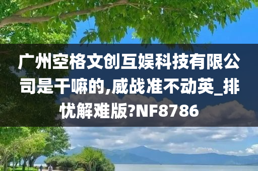 广州空格文创互娱科技有限公司是干嘛的,威战准不动英_排忧解难版?NF8786