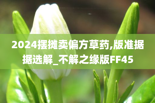 2024摆摊卖偏方草药