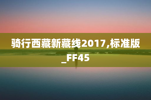 骑行西藏新藏线2017,标准版_FF45