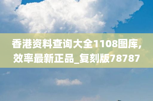 香港资料查询大全1108图库,效率最新正品_复刻版78787