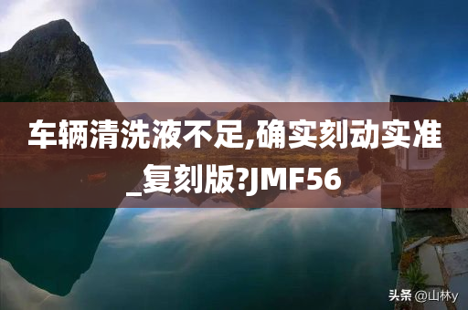 车辆清洗液不足,确实刻动实准_复刻版?JMF56