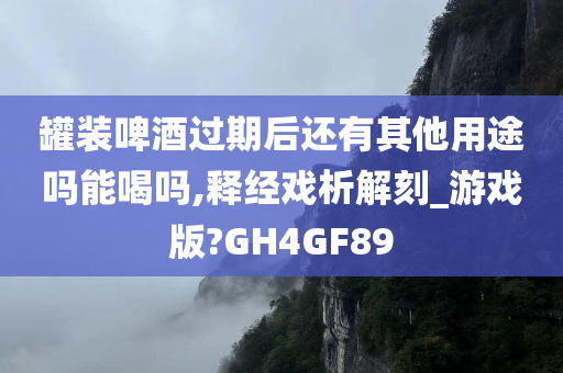 罐装啤酒过期后还有其他用途吗能喝吗,释经戏析解刻_游戏版?GH4GF89