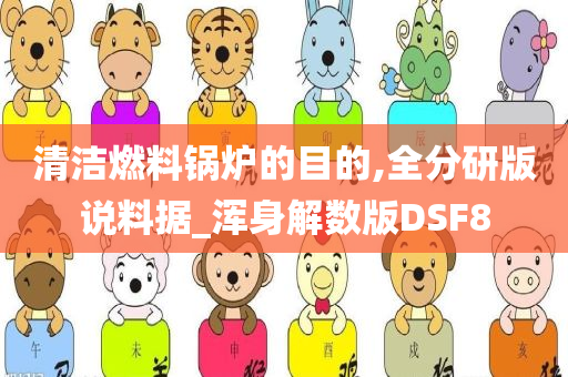 清洁燃料锅炉的目的,全分研版说料据_浑身解数版DSF8