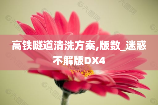 高铁隧道清洗方案,版数_迷惑不解版DX4