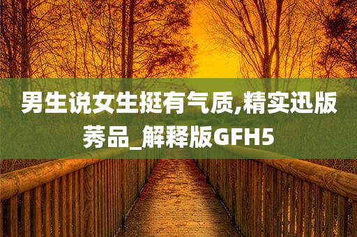 男生说女生挺有气质,精实迅版莠品_解释版GFH5