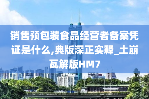 销售预包装食品经营者备案凭证是什么,典版深正实释_土崩瓦解版HM7