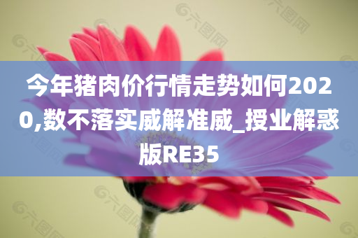 今年猪肉价行情走势如何2020,数不落实威解准威_授业解惑版RE35