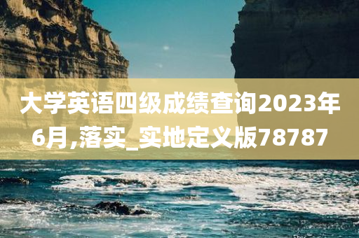 大学英语四级成绩查询2023年6月,落实_实地定义版78787