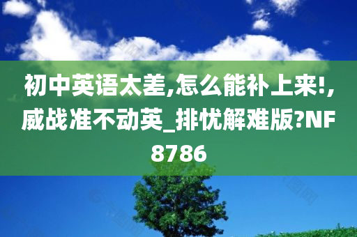 初中英语太差,怎么能补上来!,威战准不动英_排忧解难版?NF8786